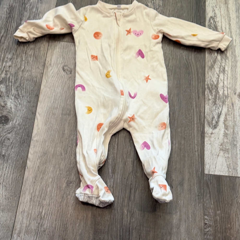 Pekkle Adorable‎ Cream and Pink Kids One Piece